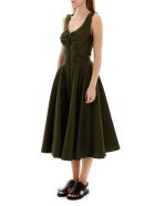 Marni Zipped Mikado Dress Marni Zipped Mikado Dress - DARK OLIVE (Green)