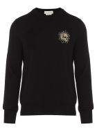 'skull' Sweater Alexander McQueen 'skull' Sweater - Black/gold