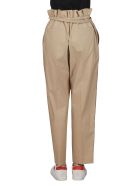 Beige Cotton Blend Trousers Brunello Cucinelli Beige Cotton Blend Trousers - Beige