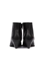 Aldo Castagna Black Hammered Leather Ankle Boot Aldo Castagna Black Hammered Leather Ankle Boot - Black