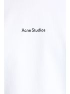 Acne Studios Edie Stamp T-shirt In White Cotton Acne Studios Edie Stamp T-shirt In White Cotton - white