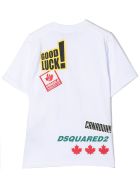 Dsquared2 White Cotton T-shirt Dsquared2 White Cotton T-shirt - Bianco