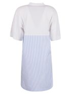 Palm Angels Fringed T-shirt Dress Palm Angels Fringed T-shirt Dress - WHITE/BLUE