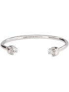 Alexander McQueen Twin Skull Brass Bracelet Alexander McQueen Twin Skull Brass Bracelet - silver