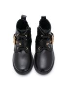 Young Versace Black Boots Kids Young Versace Black Boots Kids - Nero/oro