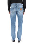 Dolce & Gabbana Slim Fit Jeans With Rips Dolce & Gabbana Slim Fit Jeans With Rips - Blu