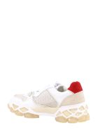 Jimmy Choo Lace-up Sneakers With Ribbon Jimmy Choo Lace-up Sneakers With Ribbon - White
