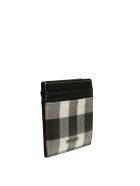 Burberry Kier - Check E-canvas And Leather Card Case Burberry Kier - Check E-canvas And Leather Card Case - Dark Birch Brown