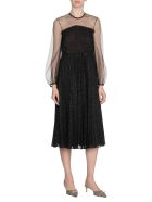 Marco de Vincenzo Lurex Pleated Dress Marco de Vincenzo Lurex Pleated Dress - Glitter Black