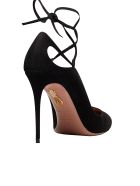 Aquazzura Black Suede Aria Pump 105 Aquazzura Black Suede Aria Pump 105 - BLACK