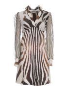 La Petit Robe Di Chiara Boni Printed Dress Voille Sleeve V Neck La Petit Robe Di Chiara Boni Printed Dress Voille Sleeve V Neck - Okavango