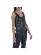 Nanushka Yael Vegan Leather Tank Top Nanushka Yael Vegan Leather Tank Top - BLACK