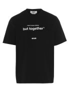 Msgm 'i Don't Know Where But Toghether' T-shirt MSGM 'i Don't Know Where But Toghether' T-shirt - Black