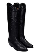 The Seller Texan Boots In Black Leather The Seller Texan Boots In Black Leather - black