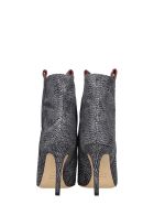 Bams High Heels Ankle Boots In Black Leather Bams High Heels Ankle Boots In Black Leather - black