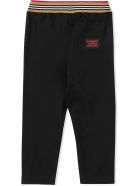 Burberry Black Cotton Trackpants Burberry Black Cotton Trackpants - Nero