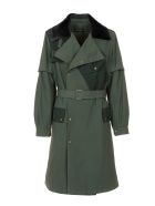 Nick Wooster Capsule Unisex Trench With Lamb Fur Mr & Mrs Italy Nick Wooster Capsule Unisex Trench With Lamb Fur - DARK LONDON GREEN / LONDON GREEN / VERDONE