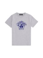 Young Versace Printed Cotton T-shirt Young Versace Printed Cotton T-shirt - grey
