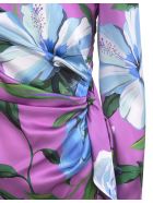Floral Asymmetrical Short Dress With Draping Giuseppe di Morabito Floral Asymmetrical Short Dress With Draping - Flower multi