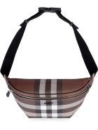 Burberry Checked E-canvas Belt Bag Burberry Checked E-canvas Belt Bag - brown