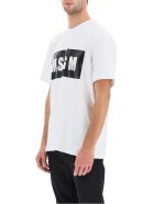 MSGM Logo Box T-shirt MSGM Logo Box T-shirt - Optical White