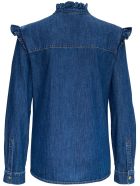Philosophy di Lorenzo Serafini Denim Shirt With Ruffles Philosophy di Lorenzo Serafini Denim Shirt With Ruffles - Blu