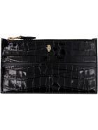 Alexander McQueen Croco-print Leather Wallet Alexander McQueen Croco-print Leather Wallet - black