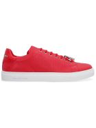 Philipp Plein Leather Low-top Sneakers Philipp Plein Leather Low-top Sneakers - red