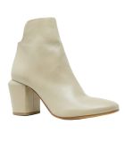 Elena Iachi Leather Ankle Boots Elena Iachi Leather Ankle Boots - BEIGE