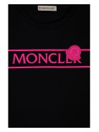 Moncler Neon Pink Logo T-shirt Black Moncler Neon Pink Logo T-shirt Black - Black/pink