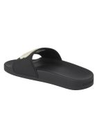Balenciaga Embossed Logo Pool Sliders Balenciaga Embossed Logo Pool Sliders - Black/Glow