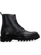 Ami Alexandre Mattiussi Leather Combat Boots Ami Alexandre Mattiussi Leather Combat Boots - black