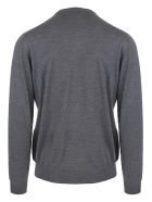 Asphalt Grey V-neck Man Pullover Fedeli Asphalt Grey V-neck Man Pullover - Asfalto