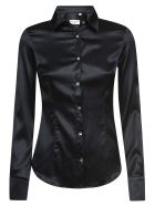 Plain Silk Shirt Eddy Monetti Plain Silk Shirt - Black