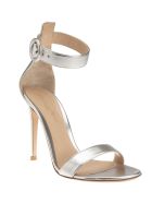 Portofino 105 Silvery Sandal Gianvito Rossi Portofino 105 Silvery Sandal - Silver