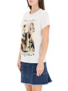 Alexander McQueen Trompe L'oeil Print T-shirt Alexander McQueen Trompe L'oeil Print T-shirt - WHITE