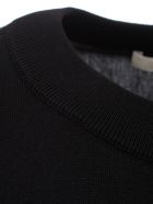 Liviana Conti Straight Sweater W/s Crew Neck W/popeline Liviana Conti Straight Sweater W/s Crew Neck W/popeline - Black Black