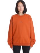 Acne Studios Fierra Stamp Sweatshirt In Orange Cotton Acne Studios Fierra Stamp Sweatshirt In Orange Cotton - orange