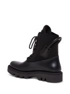 Givenchy Combat Ankle Boots In Neoprene And Satin Givenchy Combat Ankle Boots In Neoprene And Satin - Black