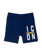 Dsquared2 Blue Sports Shorts Dsquared2 Blue Sports Shorts - Unica
