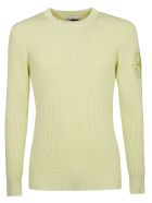 Stone Island Side Logo Knitted Sweatshirt Stone Island Side Logo Knitted Sweatshirt - Pistachio