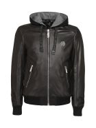 Philipp Plein Lambskin Jacket Philipp Plein Lambskin Jacket - black