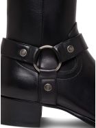 Saint Laurent Wyatt Ankle Boots In Black Leather Saint Laurent Wyatt Ankle Boots In Black Leather - Black