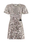 Rotate by Birger Christensen Frida Sequined Mini-dress Rotate by Birger Christensen Frida Sequined Mini-dress - silver
