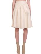 DROMe Skirt In Beige Leather DROMe Skirt In Beige Leather - beige