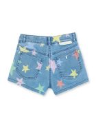 Stella McCartney Multicolor Stars Denim Shorts Stella McCartney Multicolor Stars Denim Shorts - Denim
