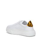 Casadei Sneakers With Animalier Detail Casadei Sneakers With Animalier Detail - White
