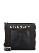 Givenchy Leather And Nylon Messenger Bag Givenchy Leather And Nylon Messenger Bag - black
