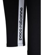 Paco Rabanne Leggings With Logo Print Paco Rabanne Leggings With Logo Print - Black