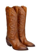 Elena Iachi Texan Boots In Leather Color Leather Elena Iachi Texan Boots In Leather Color Leather - leather color